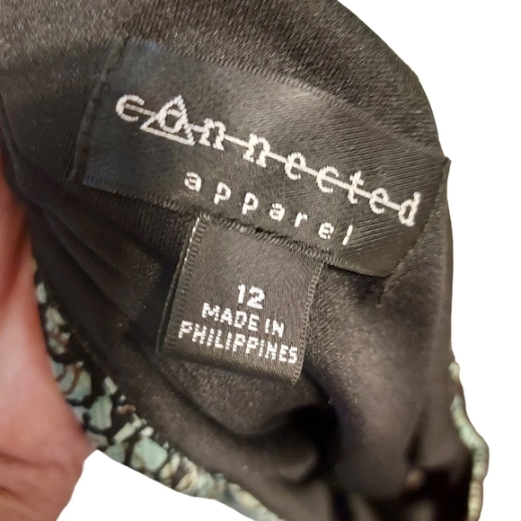 Three pieces . Dunia large rayon,Christmas oversized top, Connected dress size12 - Picture 2 of 12